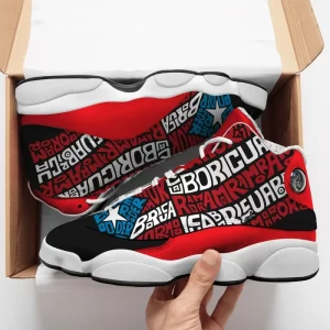 Puerto Rico Text Sneakers Air Jordan 13 Shoes 2