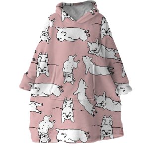 Pug Hoodie Wearable Blanket WB2075 1