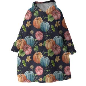 Pumpkins Hoodie Wearable Blanket WB1381 1