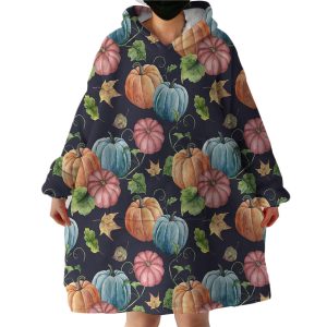 Pumpkins Hoodie Wearable Blanket WB1381