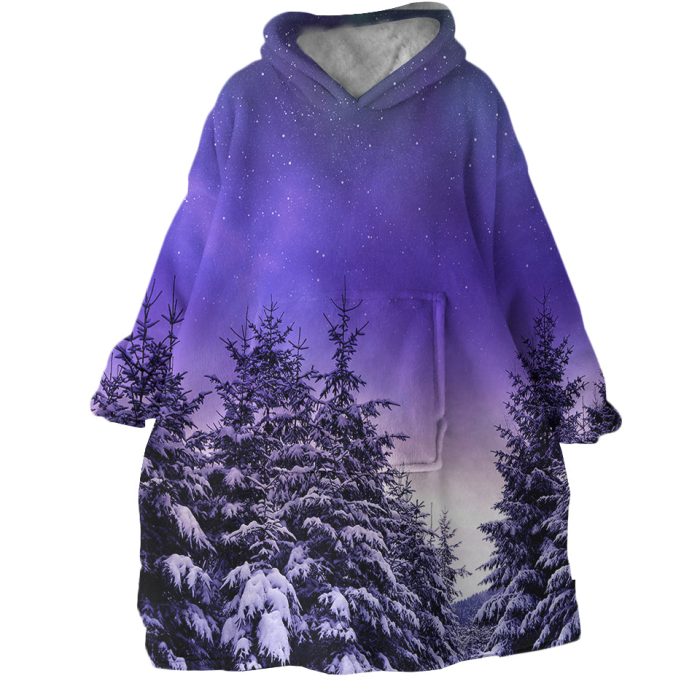 Purple Sky Hoodie Wearable Blanket WB1754 1
