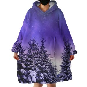 Purple Sky Hoodie Wearable Blanket WB1754