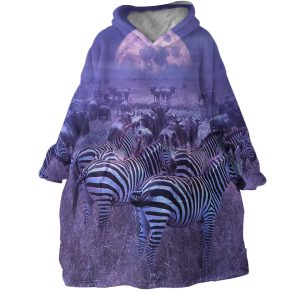 Purple Sunset Hoodie Wearable Blanket WB1558 1