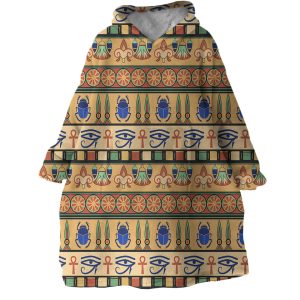 Pyramid Wallpaper Hoodie Wearable Blanket WB0844 1