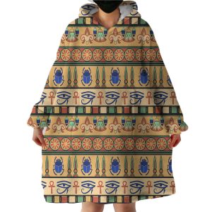 Pyramid Wallpaper Hoodie Wearable Blanket WB0844