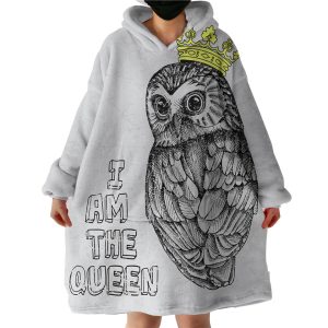 Queen Owl Hoodie Wearable Blanket WB0863