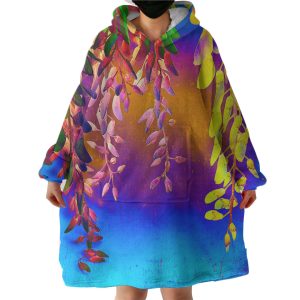 RGB Reverse Gradient Tree Hoodie Wearable Blanket WB0207