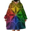 Rainbow Leaves Hoodie Wearable Blanket WB1197