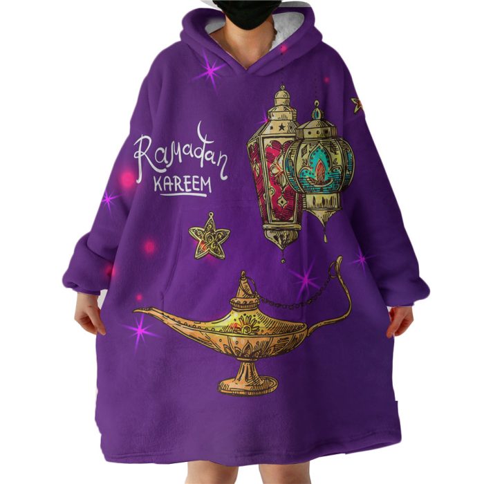 Ramadan Kareem Hoodie Wearable Blanket WB0289