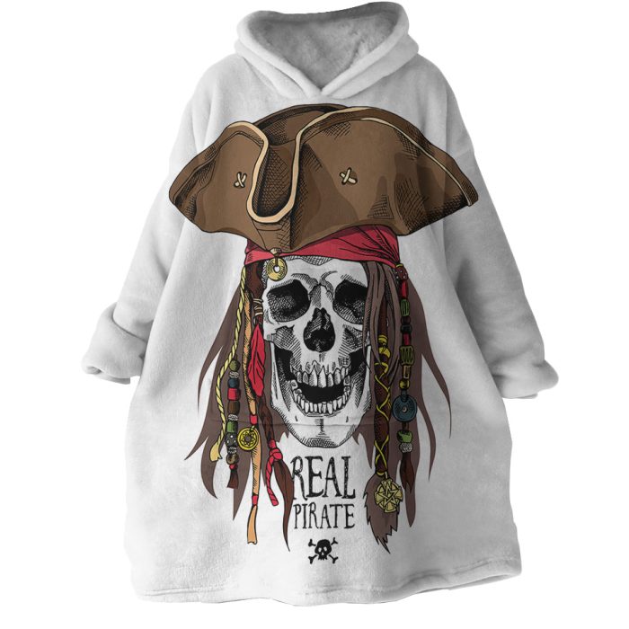 Real Pirate Hoodie Wearable Blanket WB1173 1