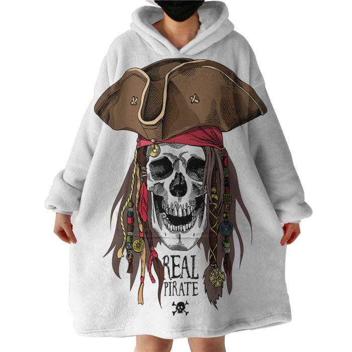 Real Pirate Hoodie Wearable Blanket WB1173