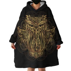 Regal Owl Hoodie Wearable Blanket WB1992
