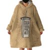 Retro Glass Cold Fresh Sparkling Water Hoodie Wearable Blanket WB0373