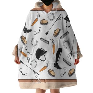 Riding Tack Tool Hoodie Wearable Blanket WB1007