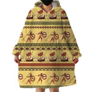 Roman Soldiers Hoodie Wearable Blanket WB1634