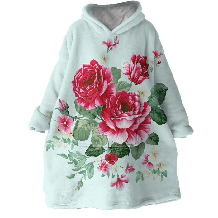 Rose Hoodie Wearable Blanket WB1535 1