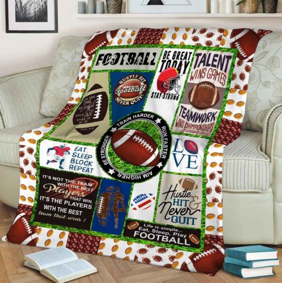 Rugby Blanket Fleece Blanket Sherpa Blanket Birthday Gift For Rugby Lover 2