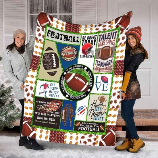 Rugby Blanket Fleece Blanket Sherpa Blanket Birthday Gift For Rugby Lover