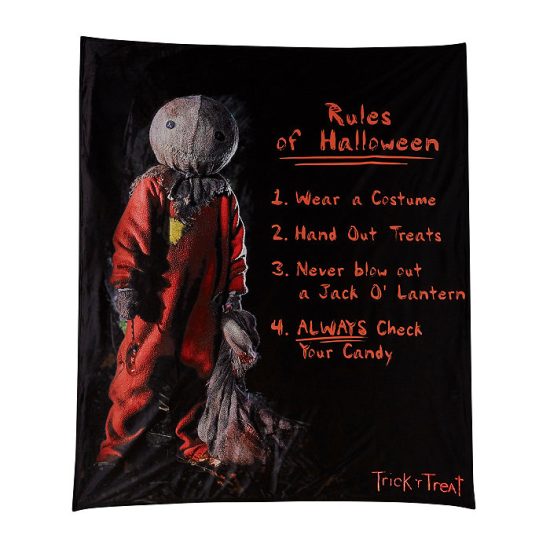 Rules of Halloween Fleece Blanket - Trick 'r Treat
