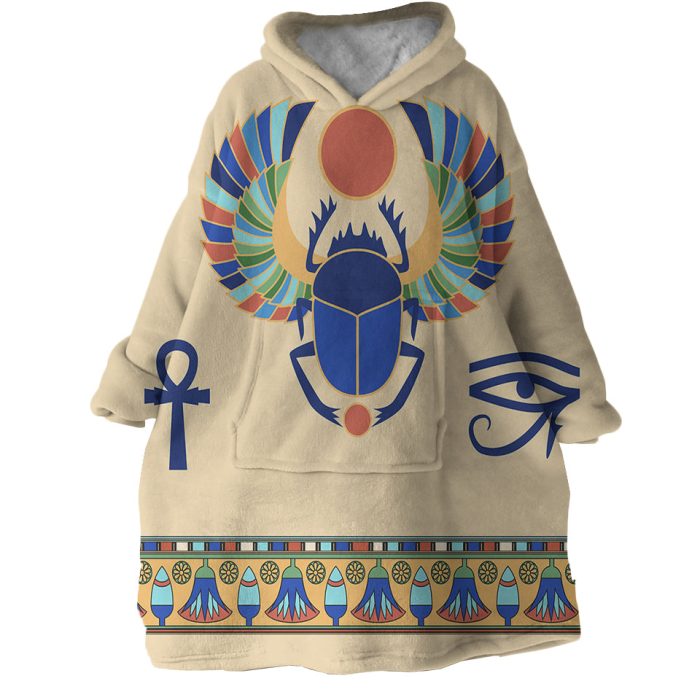 Sacred Beetle Keys Hoodie Wearable Blanket WB0859 1