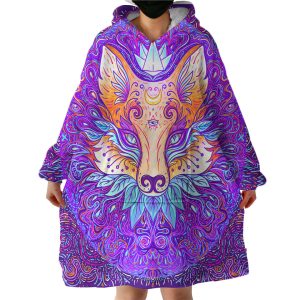 Sage Fox Hoodie Wearable Blanket WB1494