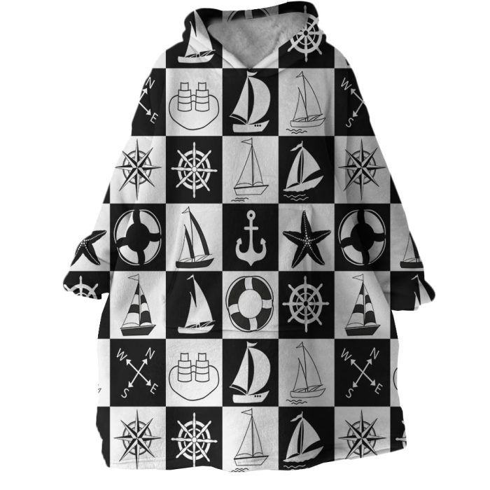 Sailors Signs Hoodie Wearable Blanket WB1122 1
