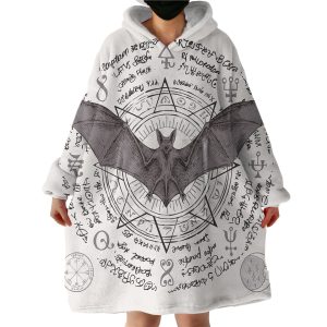 Satanic Bat Hoodie Wearable Blanket WB0023