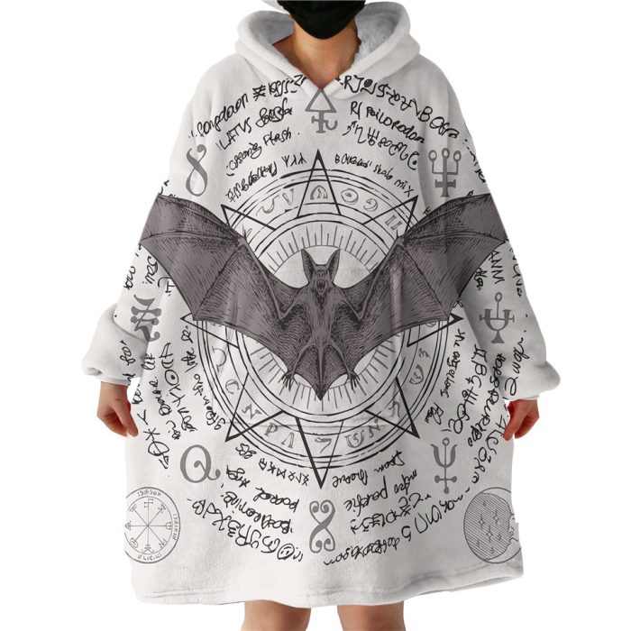 Satanic Bat Hoodie Wearable Blanket WB0023