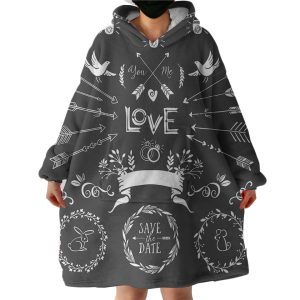 Save The Day For Love Hoodie Wearable Blanket WB0518