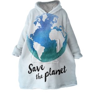 Save The Planet Hoodie Wearable Blanket WB1843 1