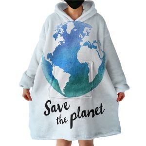 Save The Planet Hoodie Wearable Blanket WB1843