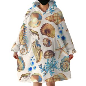 Sea Souvenir Hoodie Wearable Blanket WB1949