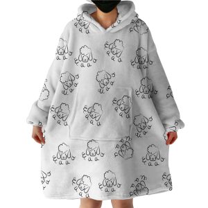 Sheep Hoodie Wearable Blanket WB0069