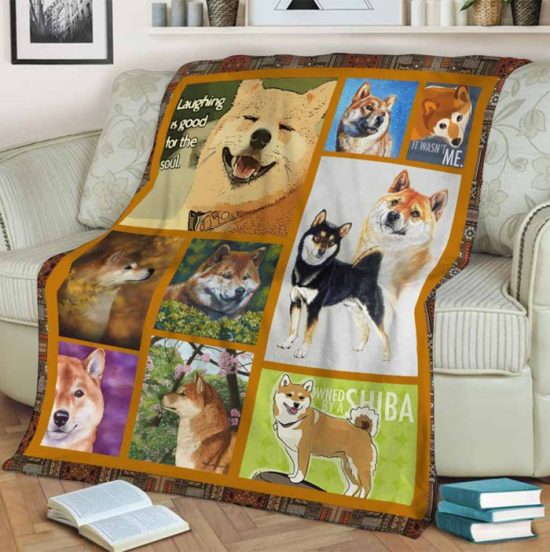 Siba Blanket Sherpa Blanket Fleece Blanket Birthday Gift For Dog Lover Dog Blanket 1