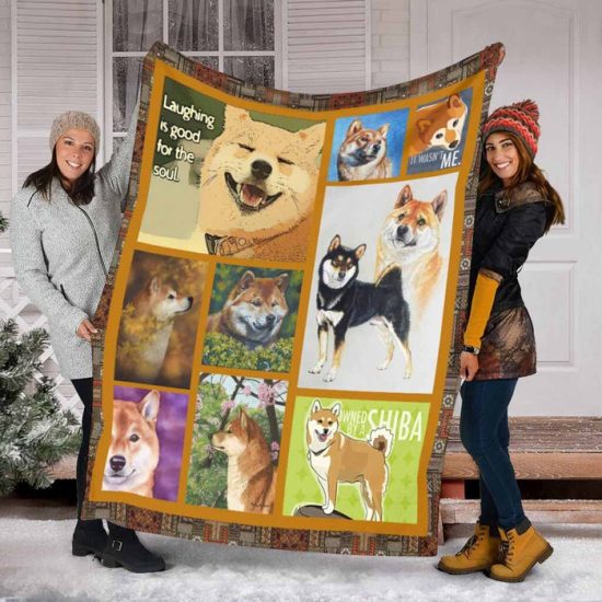 Siba Blanket Sherpa Blanket Fleece Blanket Birthday Gift For Dog Lover Dog Blanket 2