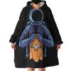 Skateboarding Astronaut Hoodie Wearable Blanket WB1319