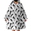 Skater Poses Hoodie Wearable Blanket WB1567