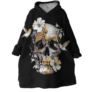 Skull Hoodie Wearable Blanket WB1882 1