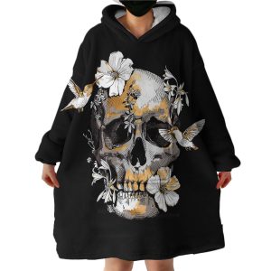 Skull Hoodie Wearable Blanket WB1882