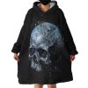 Skull Hoodie Wearable Blanket WB2009