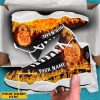 Skull On Fire Custom Name Air Jordan 13 Shoes