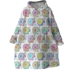 Snails Hoodie Wearable Blanket WB1215 1