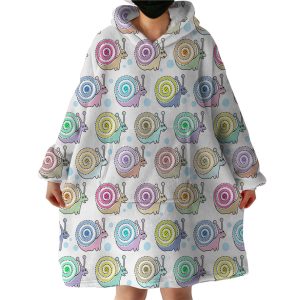 Snails Hoodie Wearable Blanket WB1215