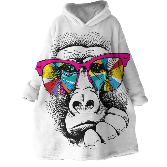 Snazzy Ape Hoodie Wearable Blanket WB1903 1