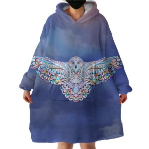 Soaring Owl Hoodie Wearable Blanket WB1722