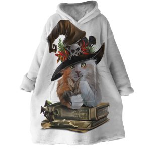 Sorcerer Cat Hoodie Wearable Blanket WB1051 1