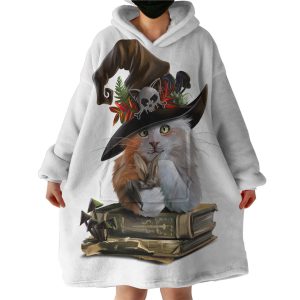Sorcerer Cat Hoodie Wearable Blanket WB1051