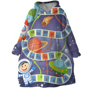 Space Game Hoodie Wearable Blanket WB1759 1