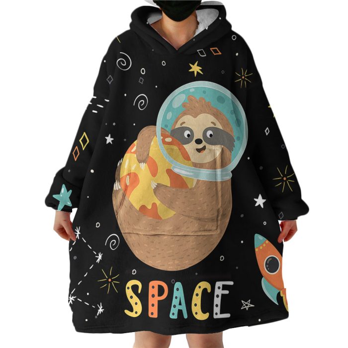 Space Sloth Hoodie Wearable Blanket WB1802