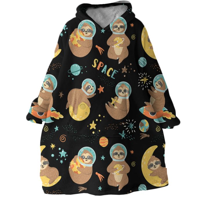 Space Sloth Hoodie Wearable Blanket WB1971 1